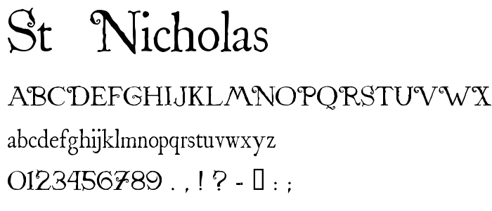 St_ Nicholas font